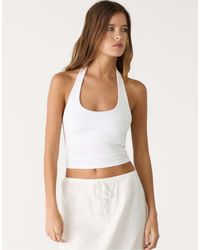Stradivarius - Racer Neck Top - Lyst