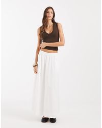 Vero Moda - Pull On Full Midi Skirt - Lyst