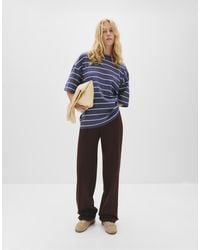 Pull&Bear - Smart High Waist Straight Leg Trousers - Lyst
