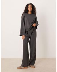 ASOS - Interlock Super Wide Leg Pants - Lyst