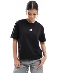 Timberland - T-Shirt Met Gestapeld Logo En Korte Mouwen - Lyst