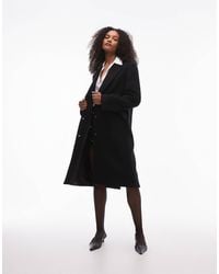 & Other Stories - Wool Single Breasted Midi Coat With Flap Pockets - Lyst