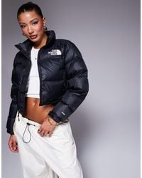 The North Face - – nuptse – kurz geschnittene daunen-pufferjacke - Lyst