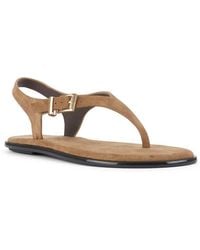 SEQWL - Gladiator Style Thong Sandals With Ankle Strap And Buckle - Lyst