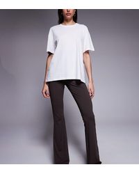ASOS - Asos Design Tall Sculpting Cross Front Flare Trouser - Lyst