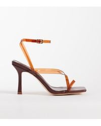 Public Desire - Liberty Square Toe Heeled Sandals - Lyst