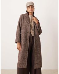 Abercrombie & Fitch - Wool Blend Tailored Herringbone Top Coat - Lyst