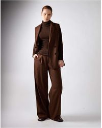 NARRATED - Pinstripe Wide Leg Pants - Lyst