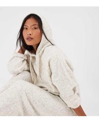 Vero Moda - Knitted Pullover Hoodie Co-ord - Lyst