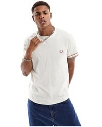 Fred Perry - Bold Tipped Pique T-shirt - Lyst