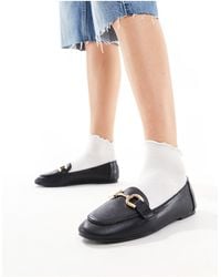 London Rebel - Snaffle Trim Pointed Flat Shoes - Lyst