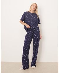 ASOS - Asos Design Tall Mix & Match Cotton Pyjama Trouser - Lyst