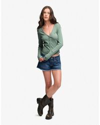 Superdry - – athletic – basic-strickjacke aus pointelle - Lyst