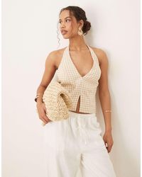 Abercrombie & Fitch - – elegantes neckholder-top - Lyst