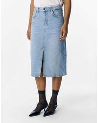 Object - – midi-jeansrock - Lyst