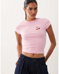 New Look - Cherry Baby Tee - Lyst