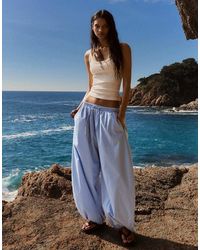 Bershka - Poplin Bloomer Trousers - Lyst