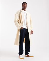 ASOS - Oversized Lange Overjas Van Wolmix - Lyst