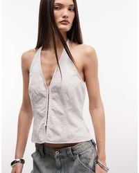 Weekday - Halterneck Hook And Eye Top - Lyst