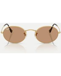 Ray-Ban - Oval Metal Summer Capsule Oval Sunglasses With Lens - Lyst