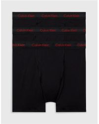 Calvin Klein - 3 Pack Boxer Briefs - Cotton Stretch Wicking - Lyst