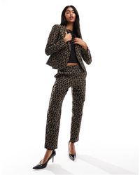 French Connection - Tailored Jacquard Pants - Lyst