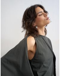 TOPSHOP - Cape Draped Tee - Lyst