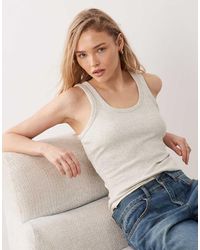 JJXX - Frida Ribbed Vest Top - Lyst