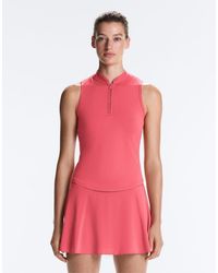 Oysho - Sleeveless Half-zip T-shirt - Lyst