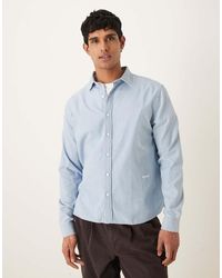 Pompeii UK - Pompeii Cotton Long Sleeve Logo Oxford Shirt - Lyst