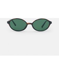 Pull&Bear - – ovale sonnenbrille aus kunstharz - Lyst