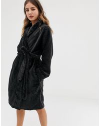 Calvin Klein – Morgenmantel - Schwarz