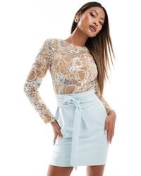 Lavish Alice - Embellished Mini Dress - Lyst