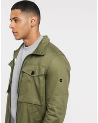 G-Star RAW Type C - Utility-jack Met Rits - Groen