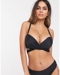 Pour Moi - Fuller Bust Space Wrap Around Underwired Bikini Top - Lyst