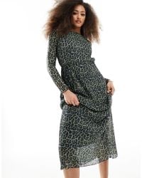 Y.A.S - Long Sleeve Maxi Dress With Insert - Lyst