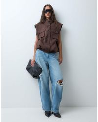 ASOS - Suedette Relaxed Waistcoat - Lyst