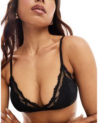 Cotton On - Cotton On Lace Triangle Padded Bralet - Lyst
