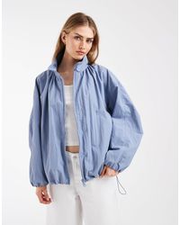 ASOS - Oversized Bubble Hem Track Jacket - Lyst