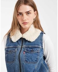 Levi's - Tiny Sherpa Vest - Lyst