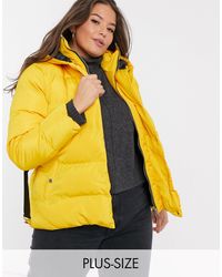 Simply Be Cappotto imbottito con cintura giallo