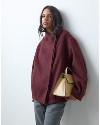 ASOS - Short Formal Waterfall Coat With Wool - Lyst