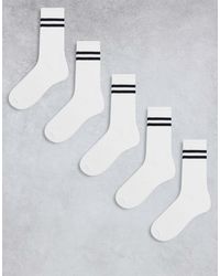 Jack & Jones - 5 Pack Tennis Socks - Lyst