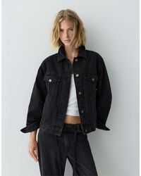 Pull&Bear - Denim Trucker Jack - Lyst