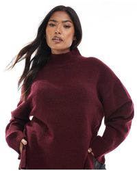 Brave Soul - Plus Turtleneck Jumper With Wide Sleeves - Lyst