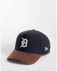 KTZ - Detroit Tigers E Frame Suede Visor Contrast Peak Cap - Lyst