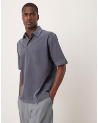 ARKET - Heavyweight Jersey Short Sleeve Polo Shirt - Lyst