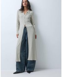 ASOS - Ribbed Button Through Longline Cardigan - Lyst