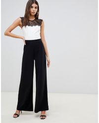 lipsy 2 in 1 self tie jumpsuit