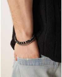 ASOS - Festival Chain And Beaded 2 Pack Bracelets - Lyst